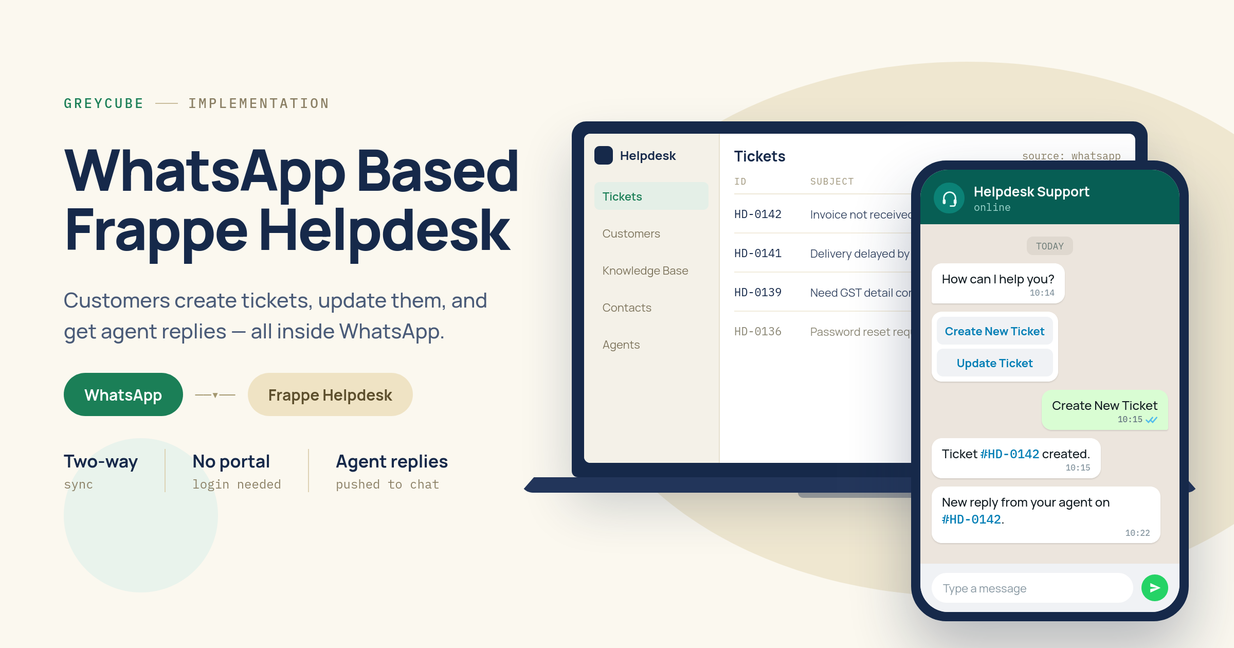 WhatsApp Based Frappe Helpdesk: Simplifying Customer Support Through WhatsApp - Cover Image
