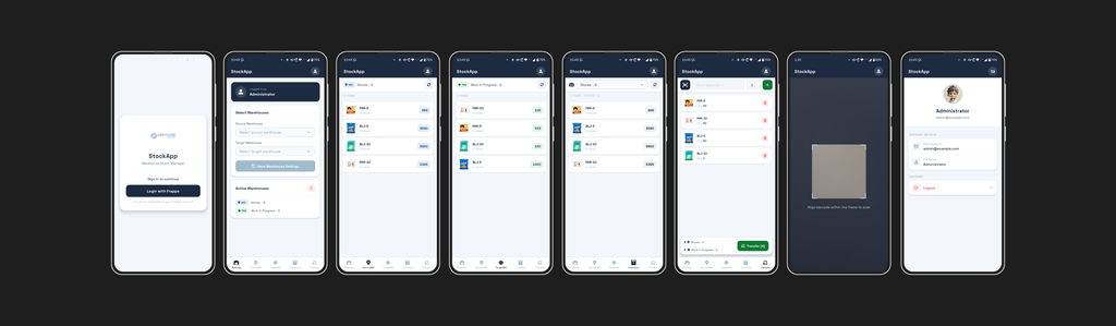 Mobile App to Manage and Transfer Warehouse Stock : StokeApp - Cover Image